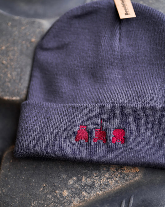 Mütze mit Stick - Grey