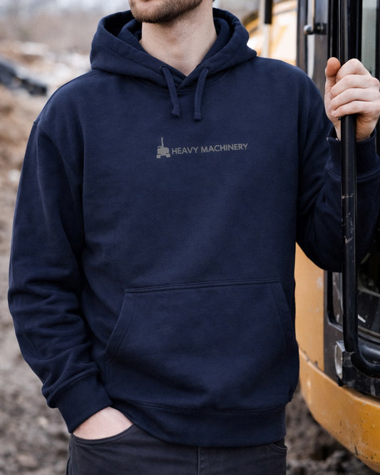 HEAVY MACHINERY Hoodie - Navy Blue