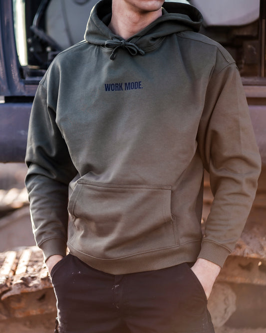 WORK MODE. Hoodie - Khaki