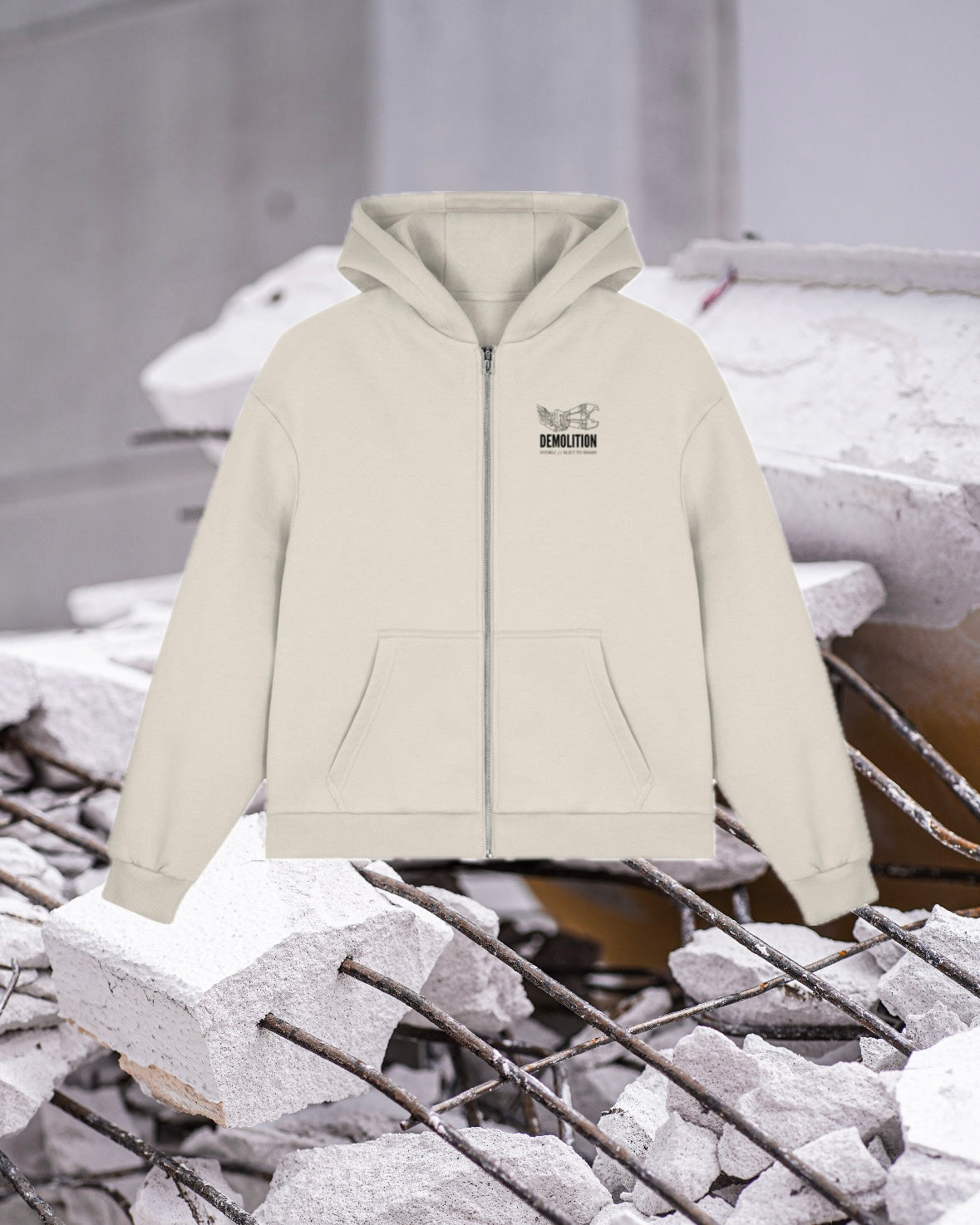 DEMOLITION Zipper - White Sand