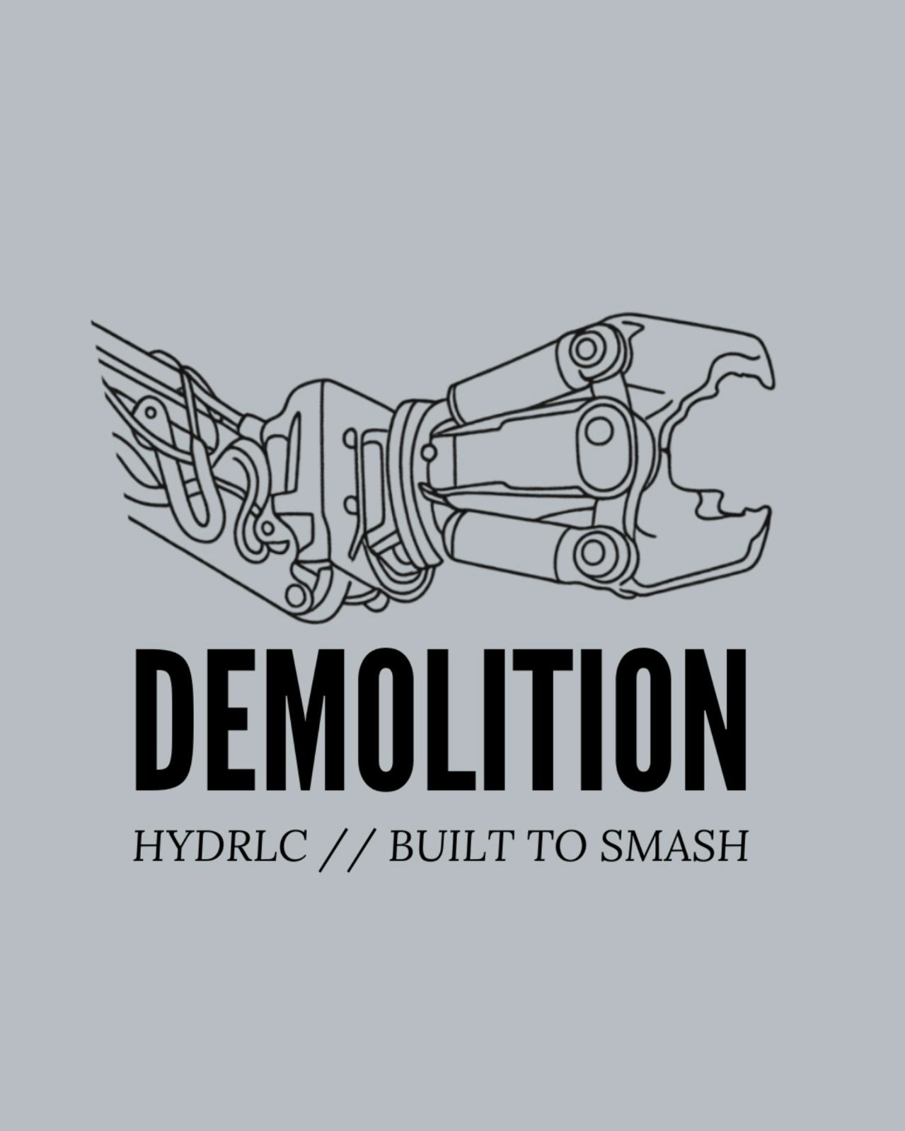 DEMOLITION Zipper - Light Asphalt